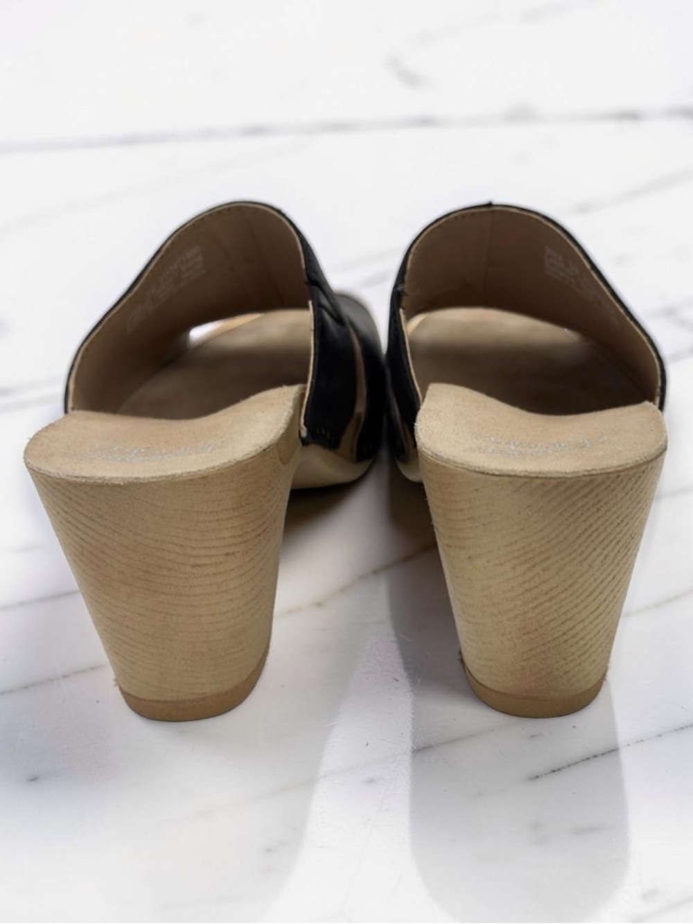 Dansko Tandi Napa Black Leather Slide Sandals - Picture 7 of 9
